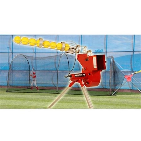Heater Heater HTRCMB899 Combo Pitching Machine And 24 xtender Batting Cage HTRCMB899